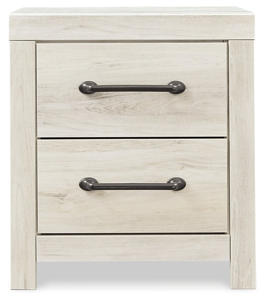 Cambeck Panel Bed With 2 Storage Drawers With Mirrored Dresser, Chest And Nightstand