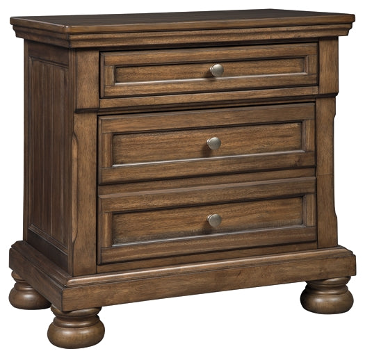 Flynnter Panel Bed With Mirrored Dresser, Chest And Nightstand