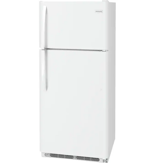 Frigidaire 18' refrigerator in white or black, starting at $69.99 monthly lease