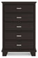 Covetown Twin Panel Bed with Mirrored Dresser, Chest and Nightstand