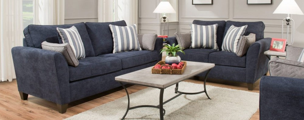 Prelude Navy Sofa/ Love