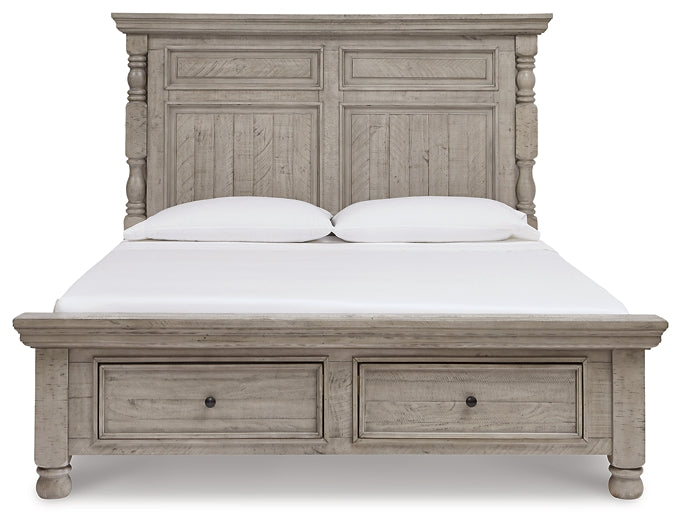 Harrastone Queen Panel Bed with Dresser