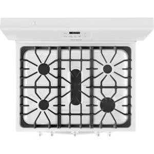 Frigidaire 30 in 4.2 cu ft Gas Range with 5th burner cooktop white, starting at $79.99 monthly